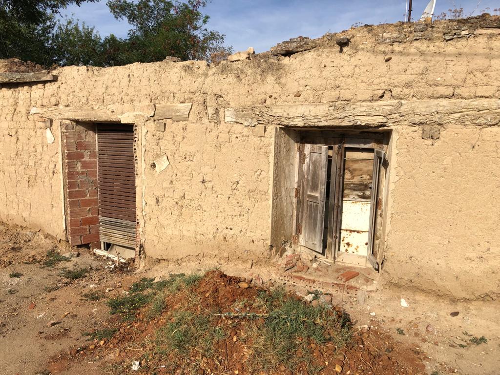 Casa en ruinas donde residían los trabajadores